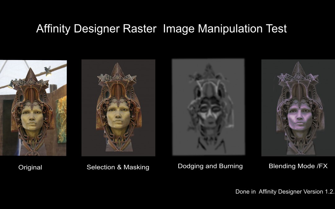 Affinity Designer Raster Selection and Image Manipulation Test.